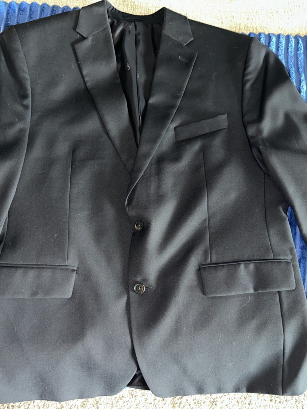 Ralph Lauren Men's Black Pea Coat Style 3 Piece Suit